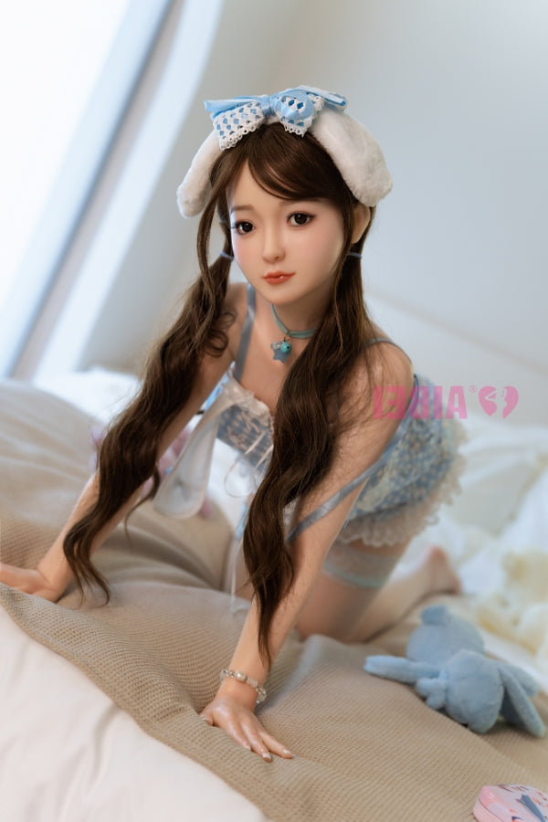 151cm/4ft11 D-Cup Cute Silicone Sex Doll #AB2 Yui White Aibei