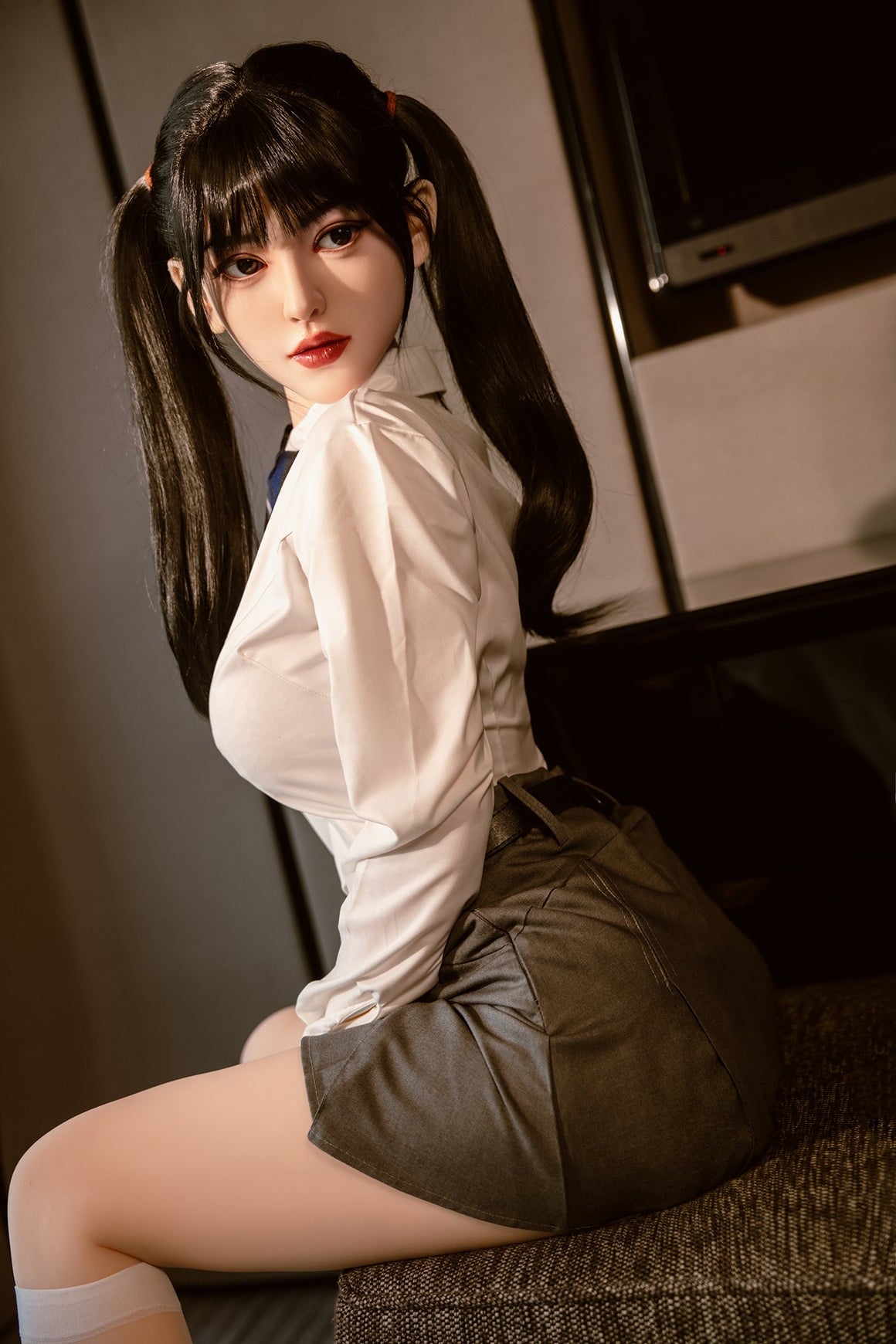 160cm/5ft3 C-cup Cute Silicone Head Sex Doll – #290 SY