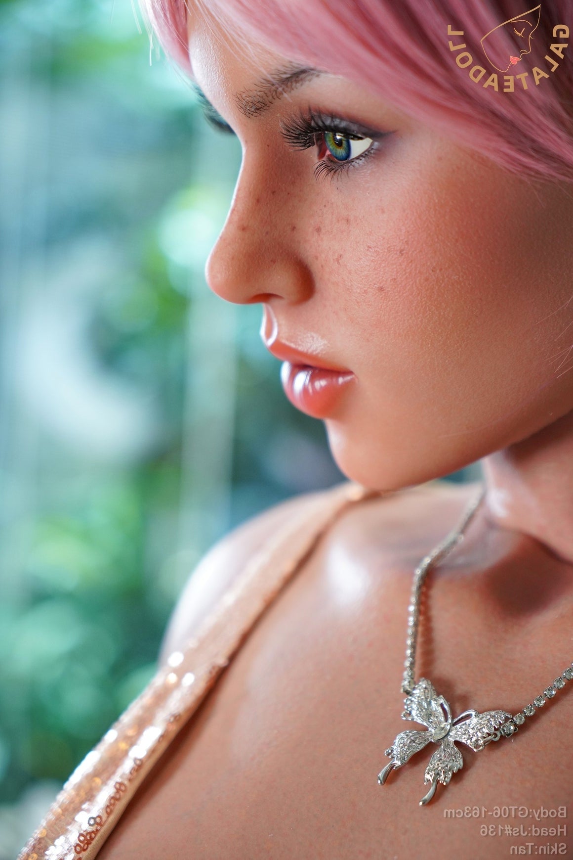 163cm/5ft4 E-cup Real Skin Texture Silicone Sex Doll GT06 – JS136 Tan Torso Galatea