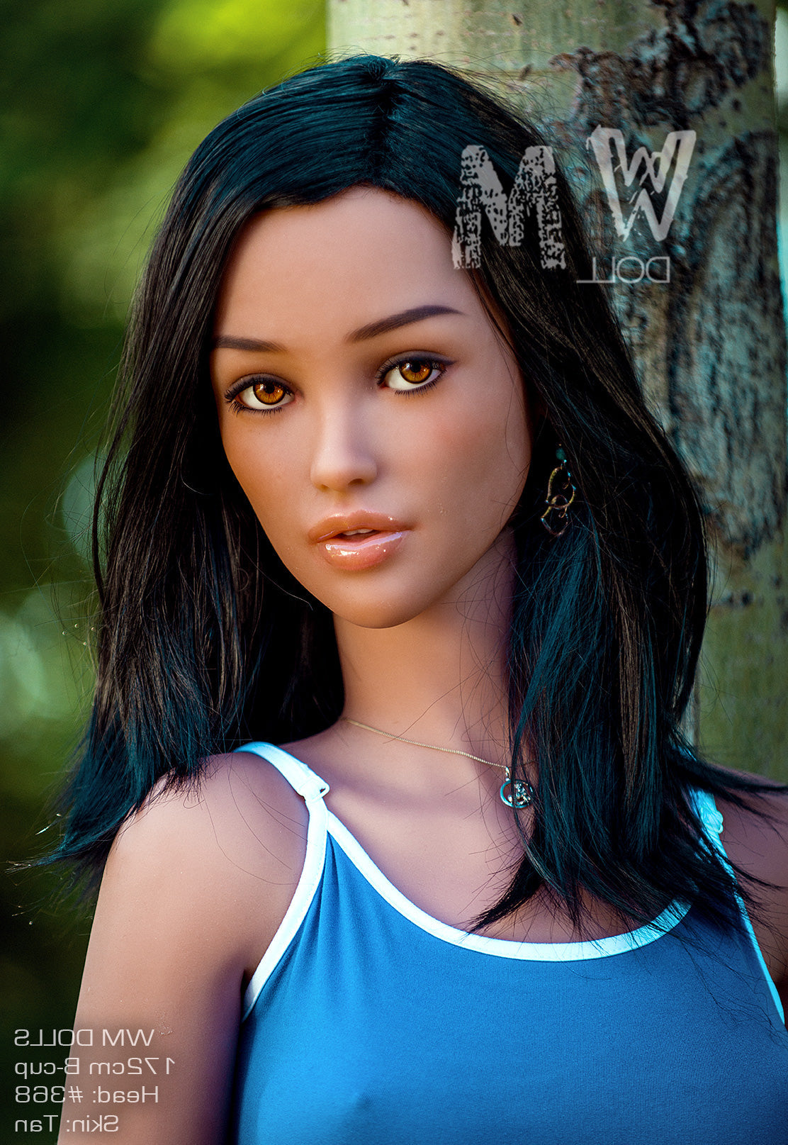 172cm/5ft8 B-cup Tanned Skin Amber eyes TPE Sex Doll with #368 Head WM