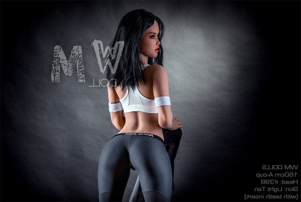 160cm/5ft3 A-Cup Beautiful Black Hair TPE Sex Doll with #398 Head WM