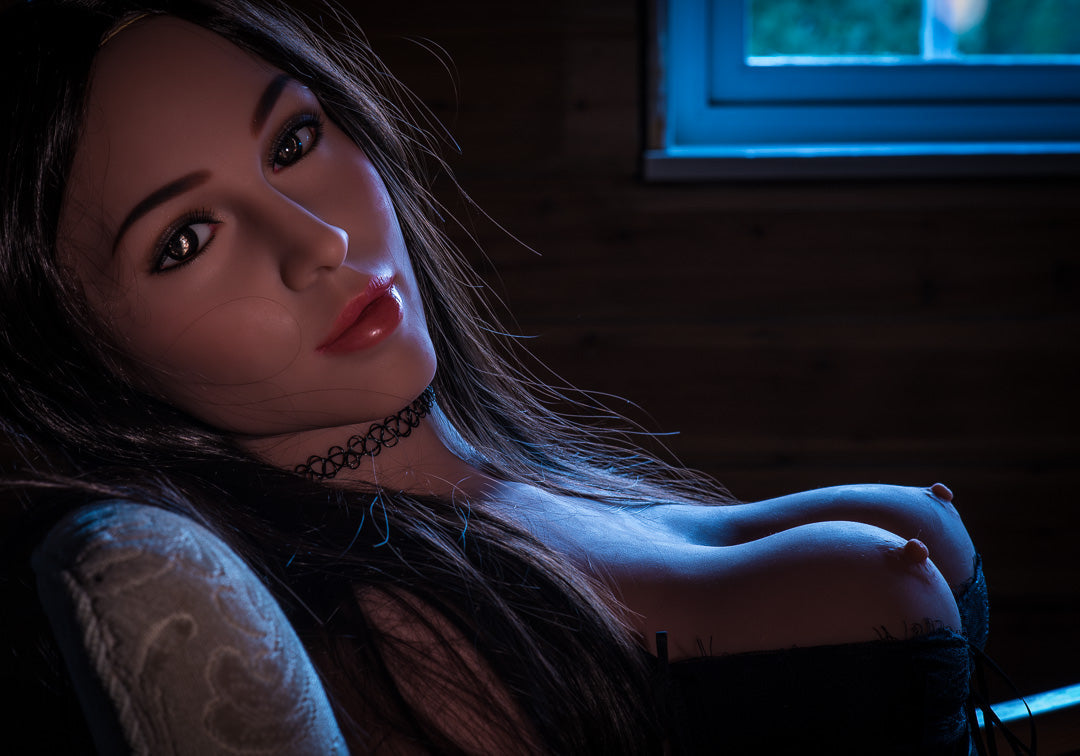 160cm 5ft3 D Cup Medium Boobs Tanned Skin Blonde Tpe Sex Doll With 117 04 Head - D-cup Torso WM