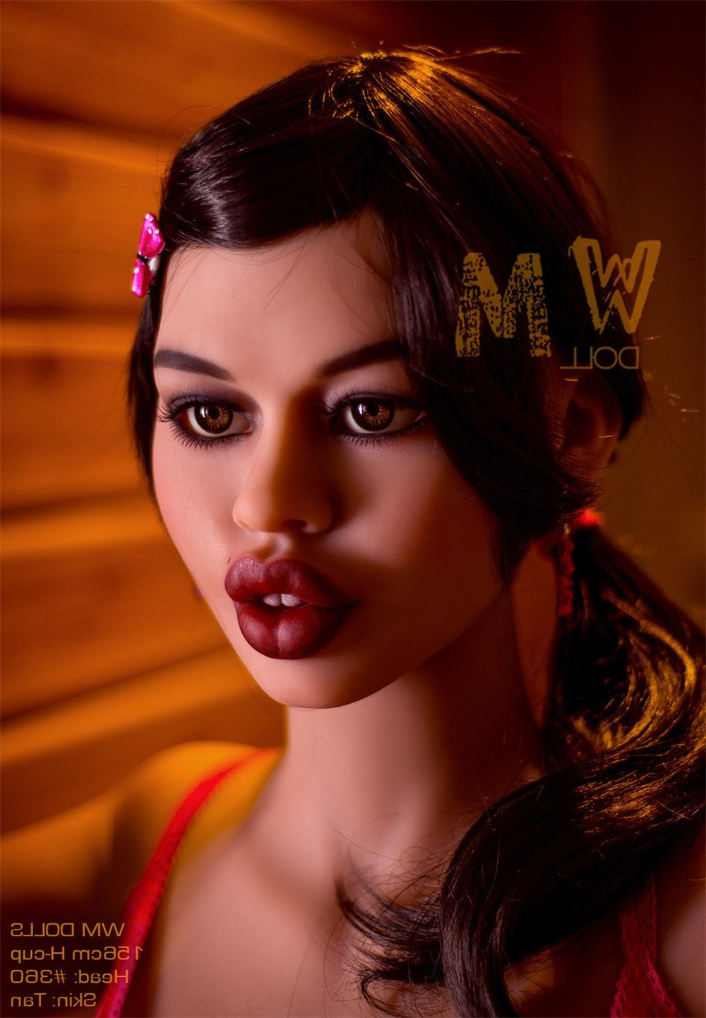 156cm/5ft1 H-Cup Thick Lip TPE Sex Doll with #360 Head WM