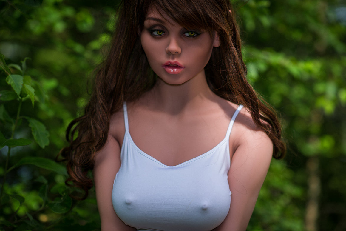 160cm 5ft3 D Cup Medium Boobs Nature Skin Brunette Tpe Sex Doll With 172 01 Head - D-cup Torso WM