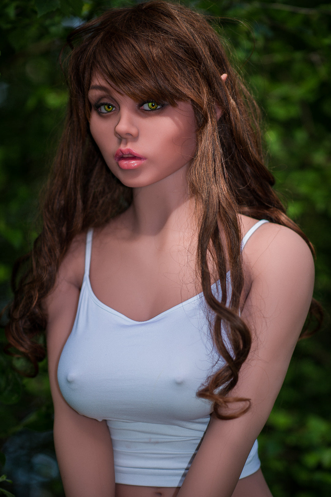 160cm 5ft3 D Cup Medium Boobs Nature Skin Brunette Tpe Sex Doll With 172 01 Head - D-cup Torso WM