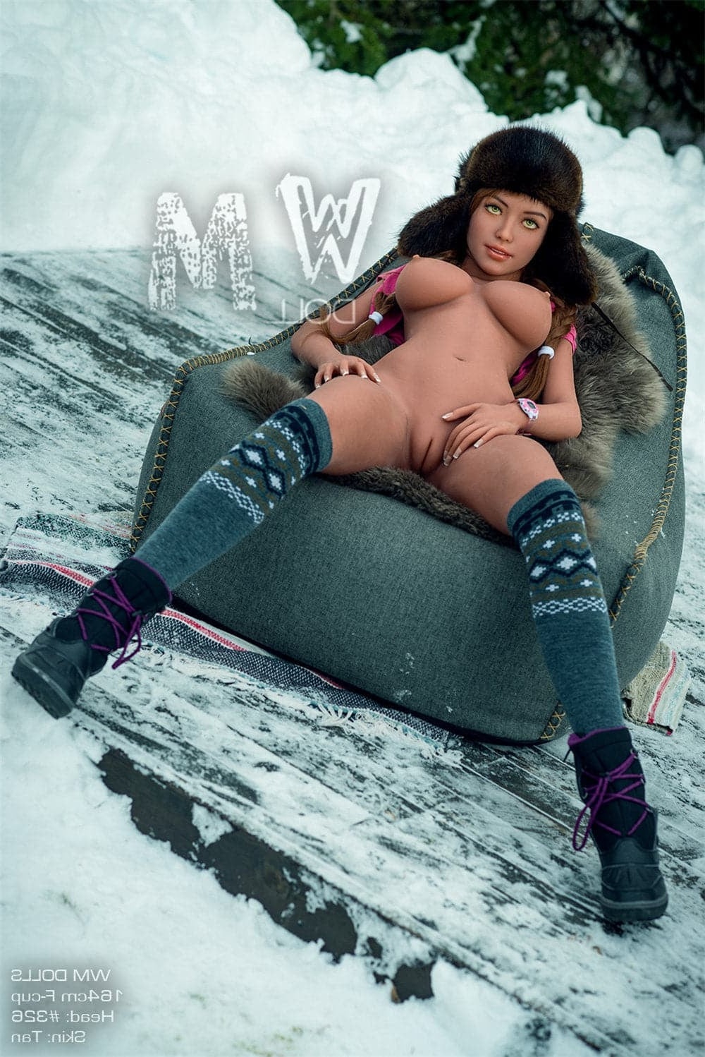 164cm/5ft5 F-cup Life Size Big Breasted TPE Sex Doll with #326 Head WM