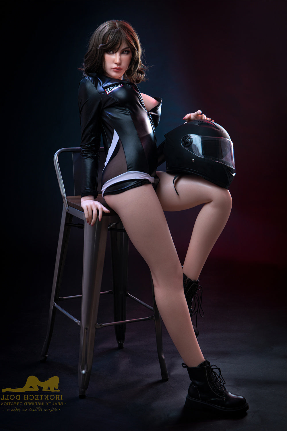 166cm/5ft5 D-cup European Bubble Butt Silicone Sex Doll - S23 Catlin Irontech