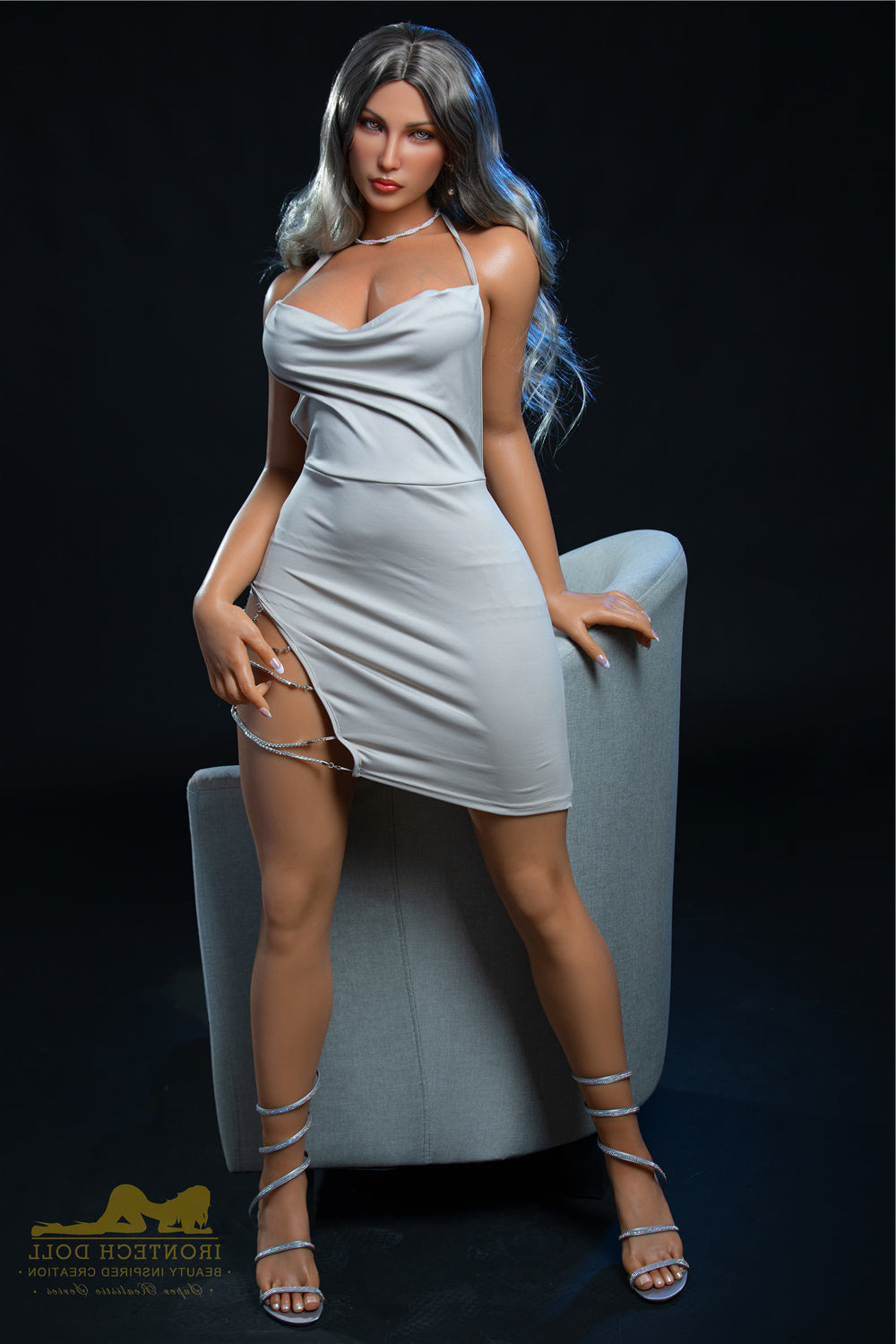 164cm/5ft5 Big Boobs F-cup Silicone Sex Doll - S23 Catlin Irontech