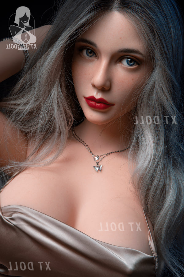 158cm/5ft2 F-cup Silicone Head Sex Doll - Mercat XT
