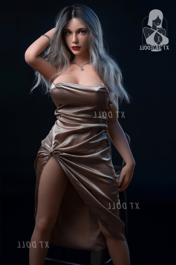 158cm/5ft2 F-cup Silicone Head Sex Doll - Mercat XT