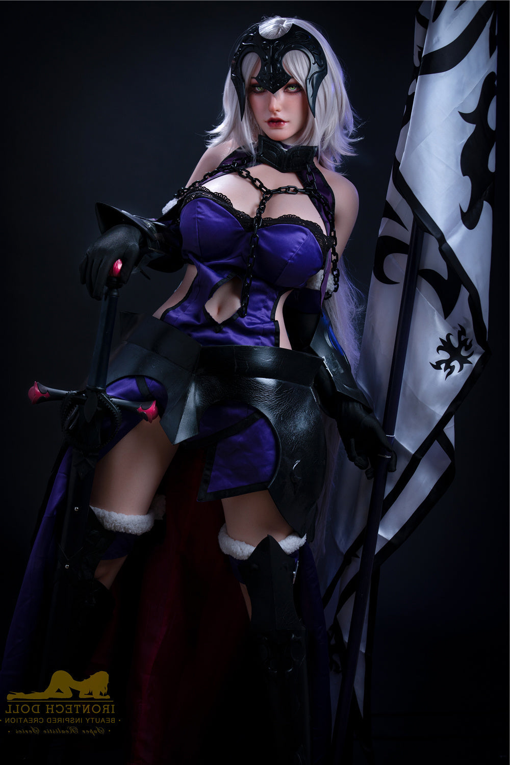 165cm/5ft5 G-cup Tall Huge Tits Silicone Sex Doll – S15 Eva Irontech