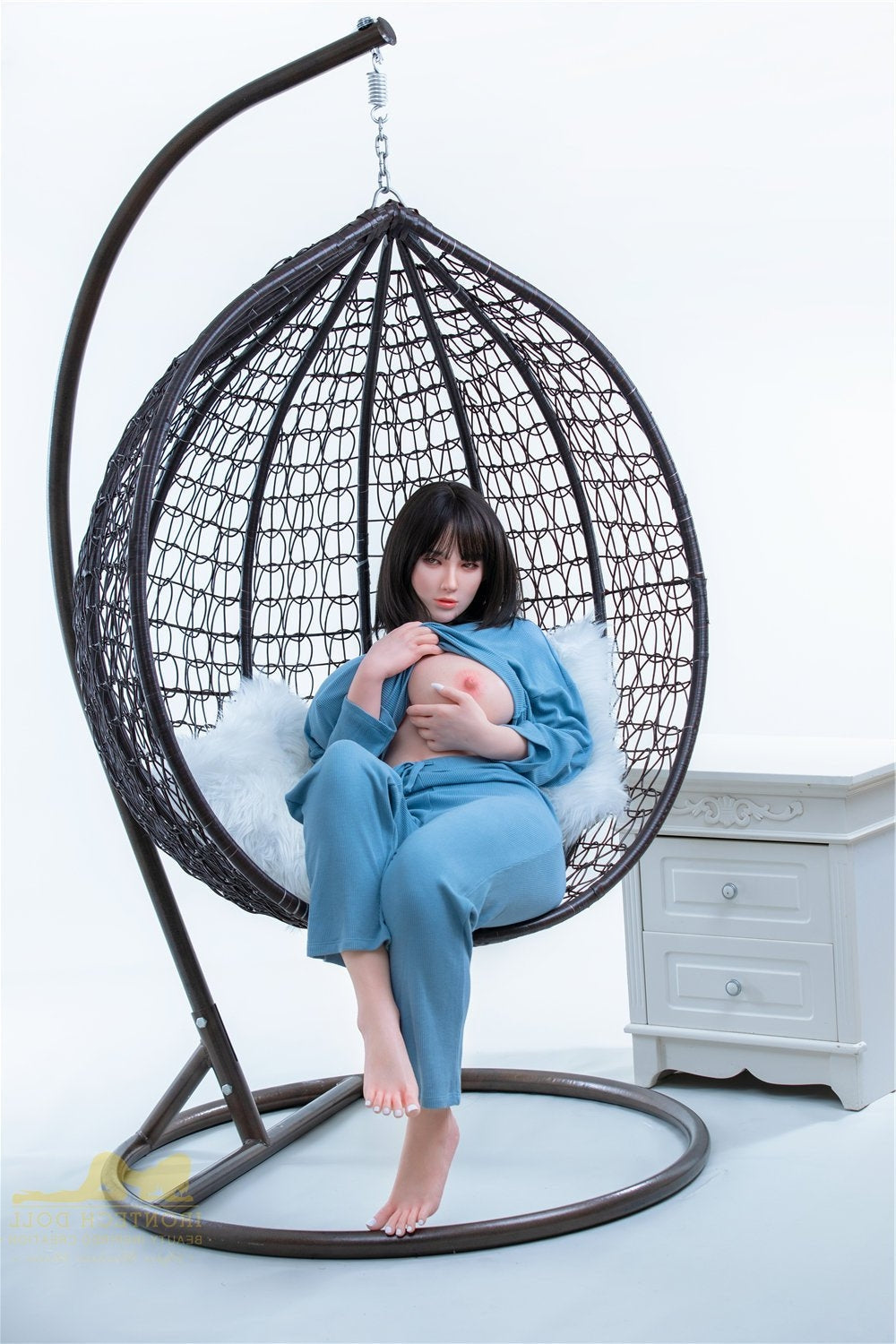 160cm/5ft3 I-cup Japanese BBW Big Booty|Boobs Silicone Sex Doll – S1 M Torso Irontech