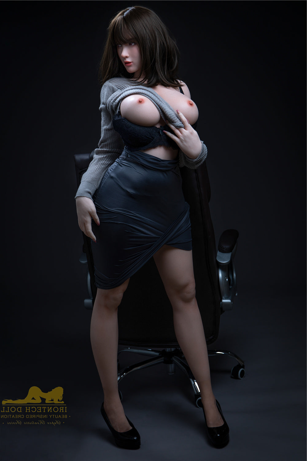 165cm/5ft5 G-cup Tall Bubble Butt Silicone Sex Doll – S1 Miya Irontech