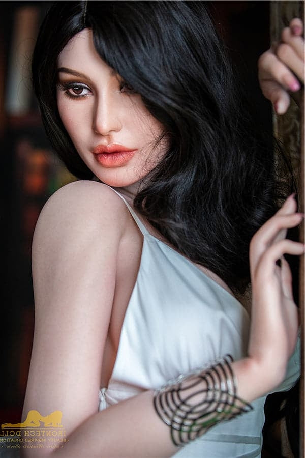 165cm/5ft5 G-cup Charming Big Boobs Brunette Full Silicone Sex Doll Irontech