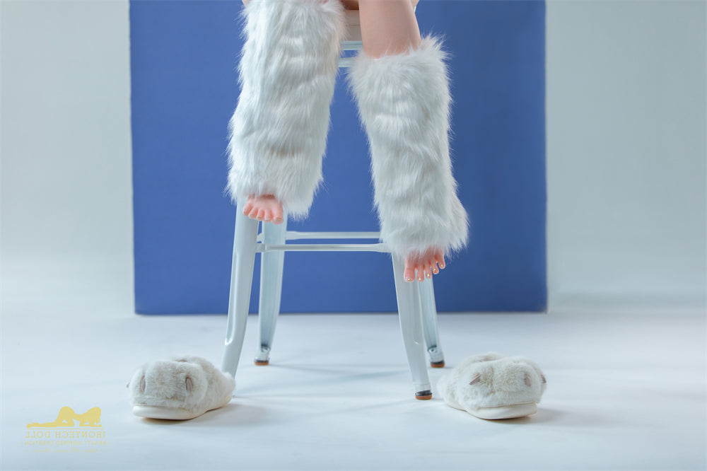 Us In Stock 165cm 5ft5 G Cup Silicone Blonde Sex Doll S32 Kitty Natural - Torso Irontech