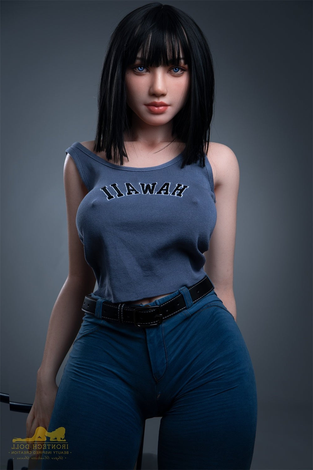 153cm/5ft F-Cup Korean Big Tits Silicone Lady Sex Doll - S30 Rita Irontech