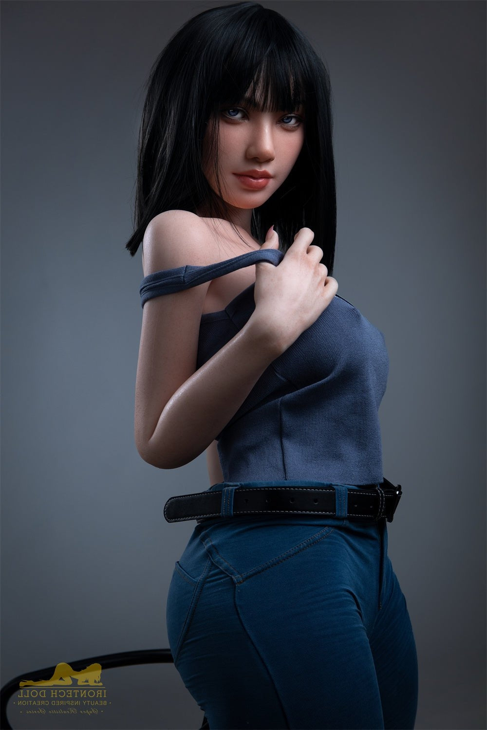 153cm/5ft F-Cup Korean Big Tits Silicone Lady Sex Doll - S30 Rita Irontech