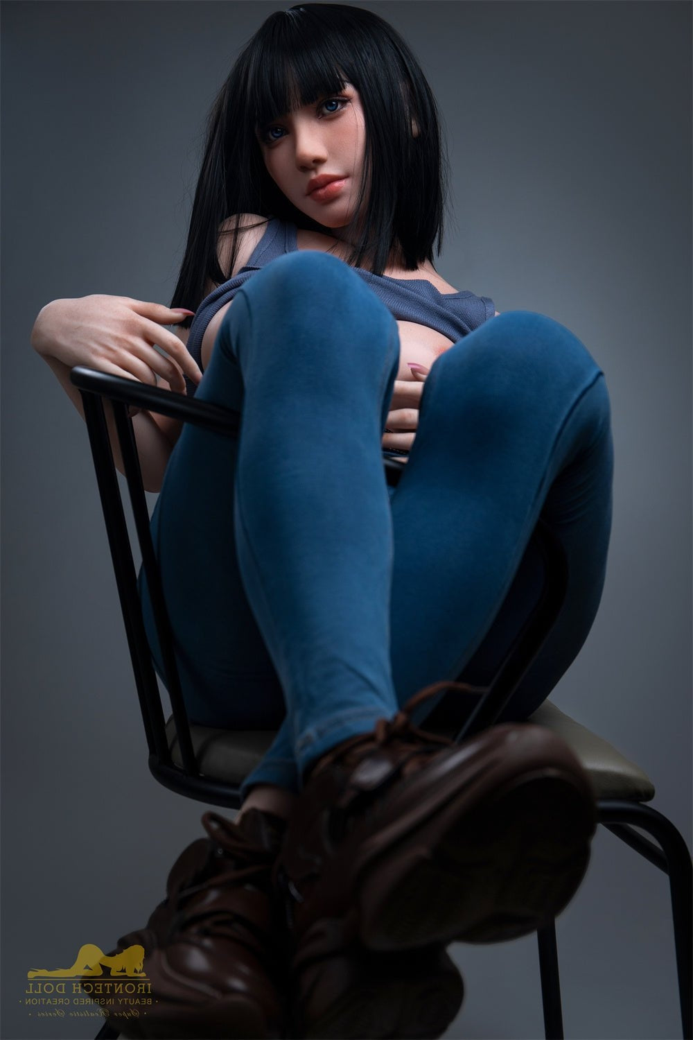 153cm/5ft F-Cup Korean Big Tits Silicone Lady Sex Doll - S30 Rita Irontech