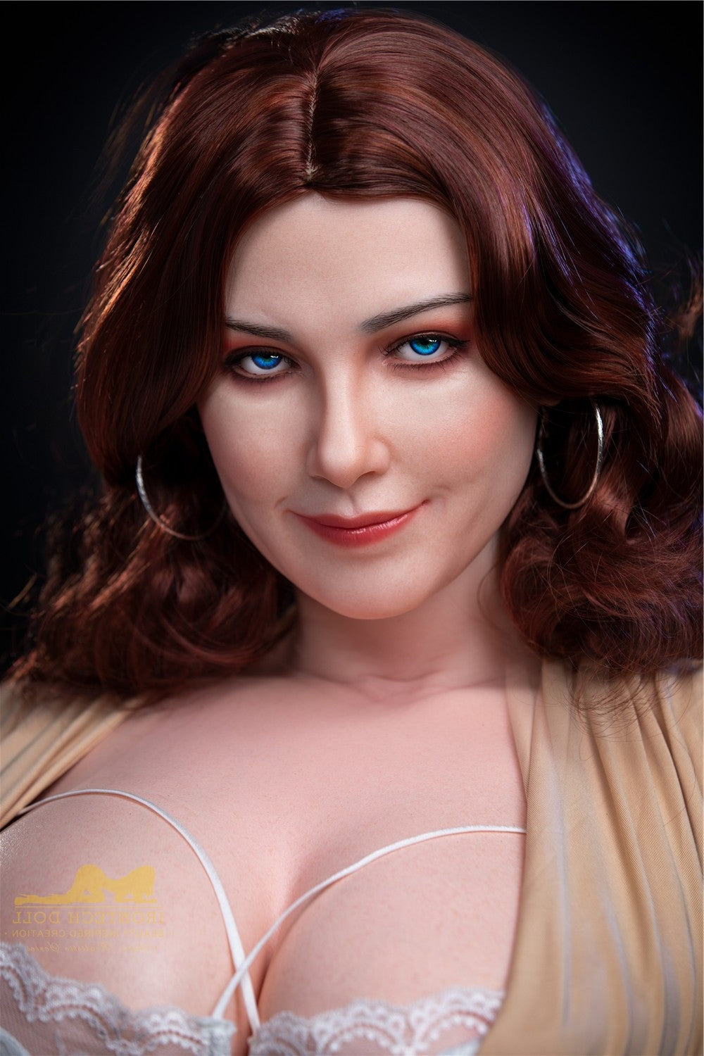 160cm/5ft3 I-cup BBW Big Booty Silicone Sex Doll – S12 Carmel Irontech