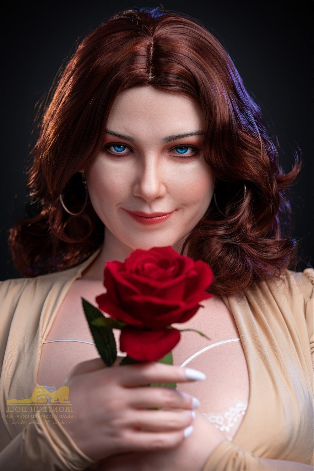 160cm/5ft3 I-cup BBW Big Booty Silicone Sex Doll – S12 Carmel Irontech