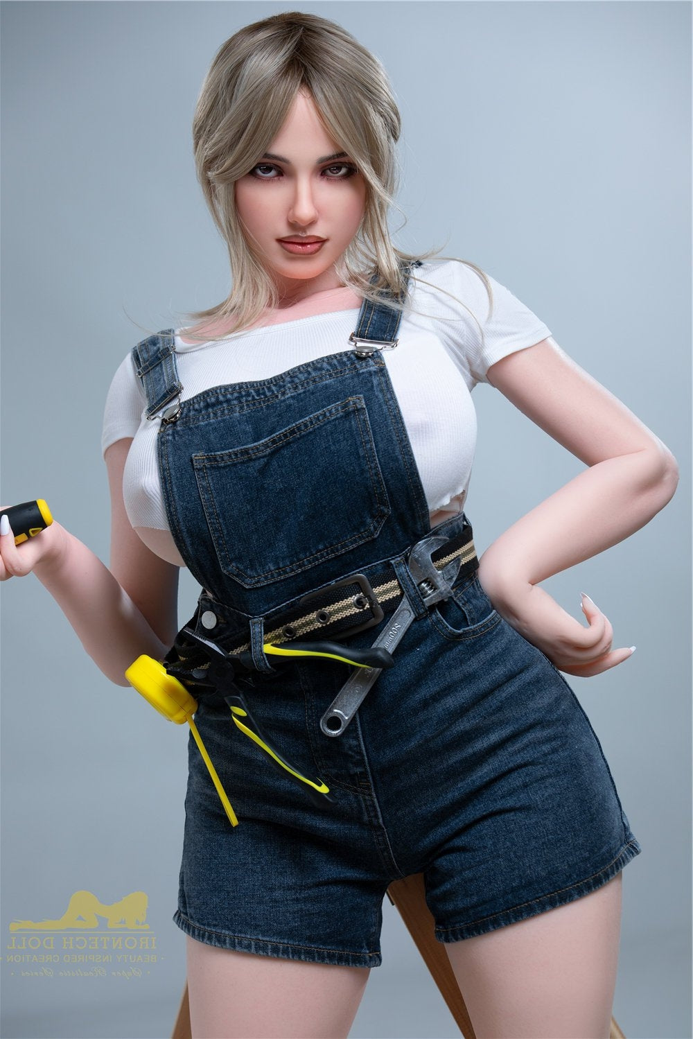 160cm/5ft3 I-cup Fat BBW Big Booty Boobs Silicone Sex Doll – S17 Luna Torso Irontech