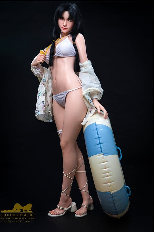 Us In Stock 166cm 5ft5 D Cup Japanese Bubble Butt New Realistic Silicone Sex Doll S32 Kitty - Torso Irontech