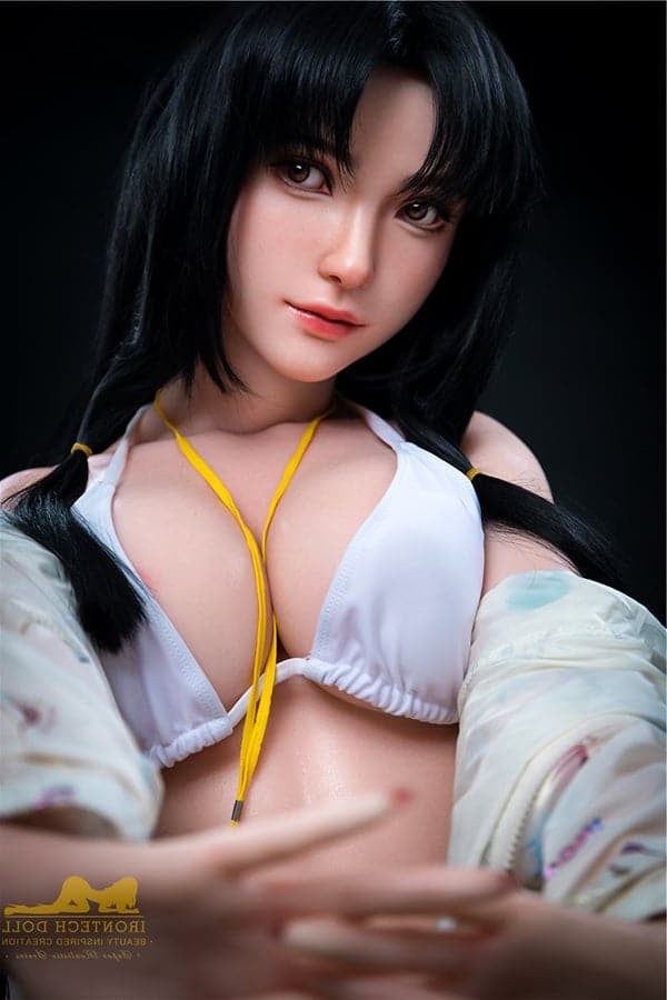 Us In Stock 166cm 5ft5 D Cup Japanese Bubble Butt New Realistic Silicone Sex Doll S32 Kitty - Torso Irontech