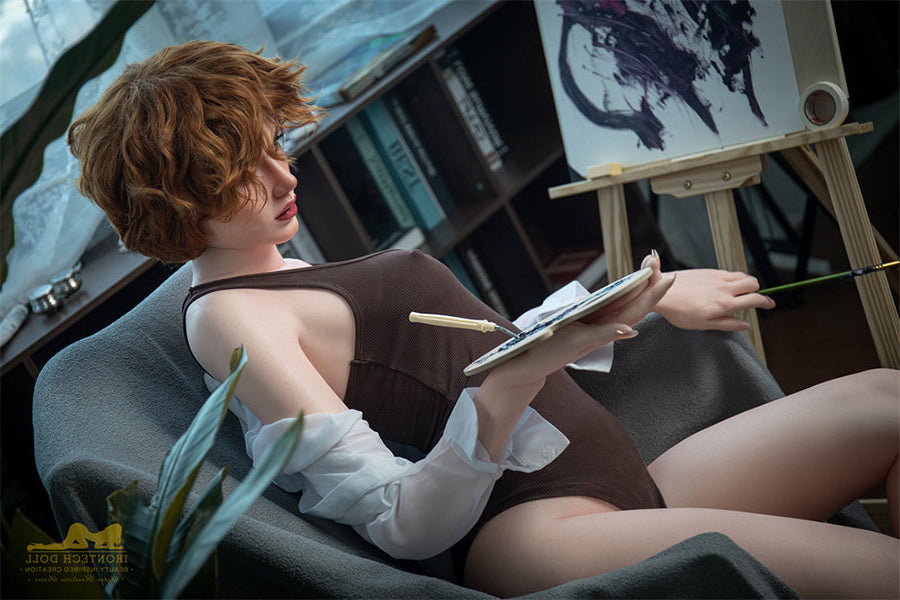 166cm/5ft5 A-Cup European Tall Realistic Silicone Sex Doll - S4 Natura Torso Irontech