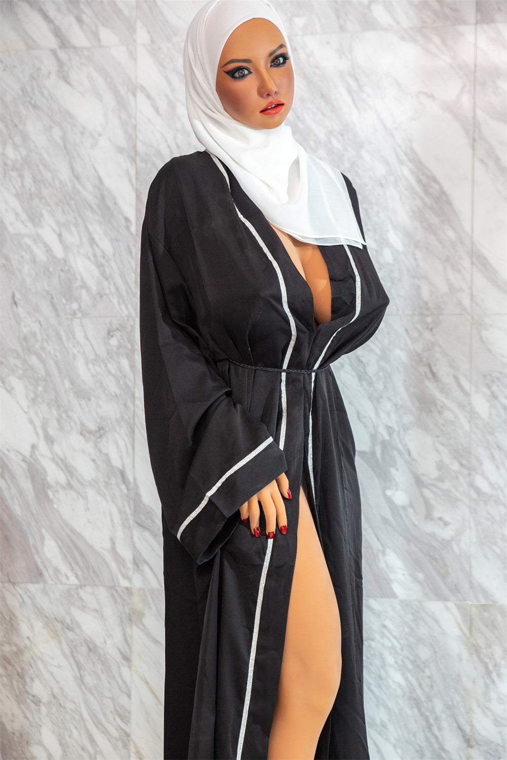 US In Stock - ⭐️CLM Pro⭐️ FD160cm/5ft3 M-Cup Huge Boobs Silicone Head Torso Climax Doll