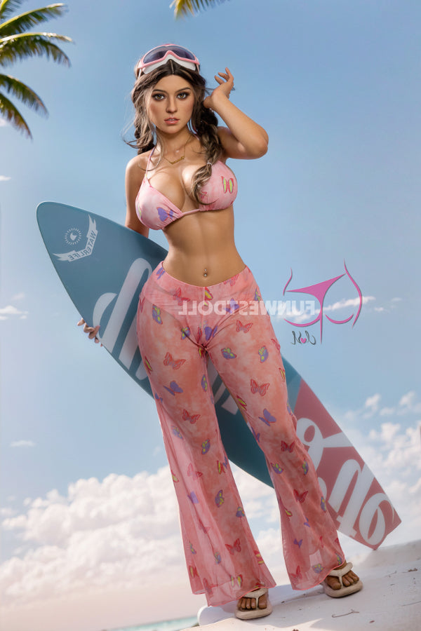 Eu In Stock 160cm 5 4 E Cup Most Sexy Silicone Sex Doll With Big Boobs 027s Wheat Jasmine - E-cup Torso Funwest