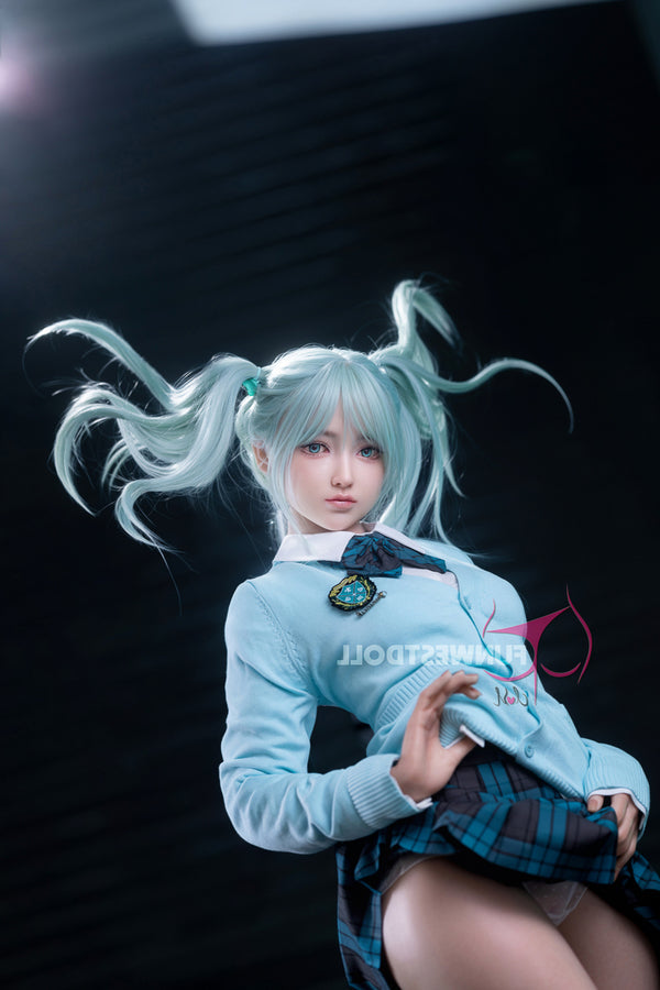 159cm/5ft3 A-cup Silicone Japanese Sex Doll #041S - White Amy FSD026 Funwest