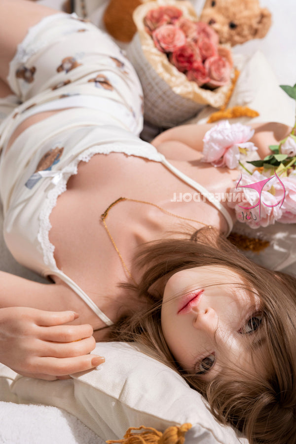 159cm/5ft3 A-cup Silicone Japanese Sex Doll #041S - White Amy Funwest