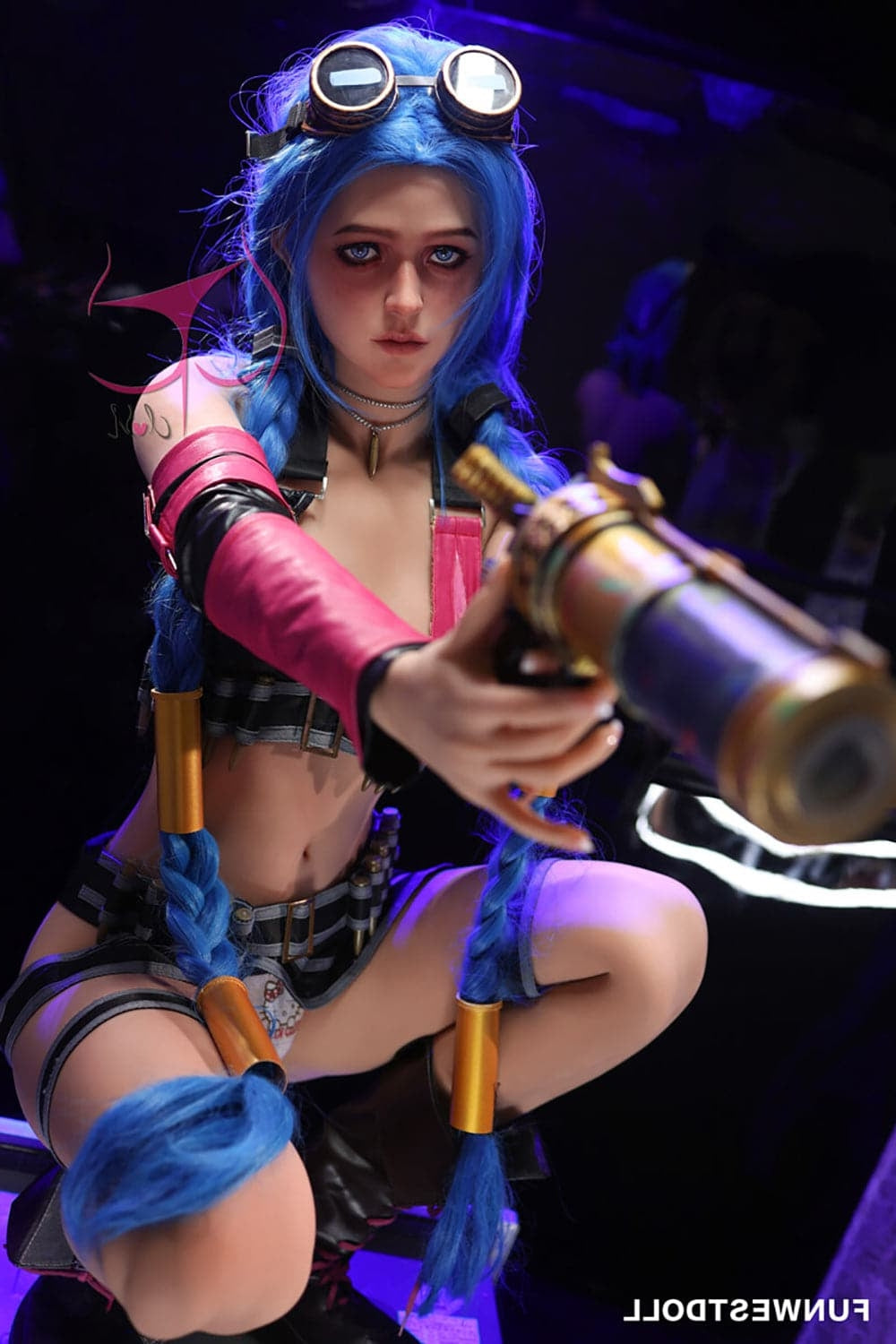 159cm/5ft3 A-Cup Skinny Cosplay Creampie TPE Sex Doll Funwest