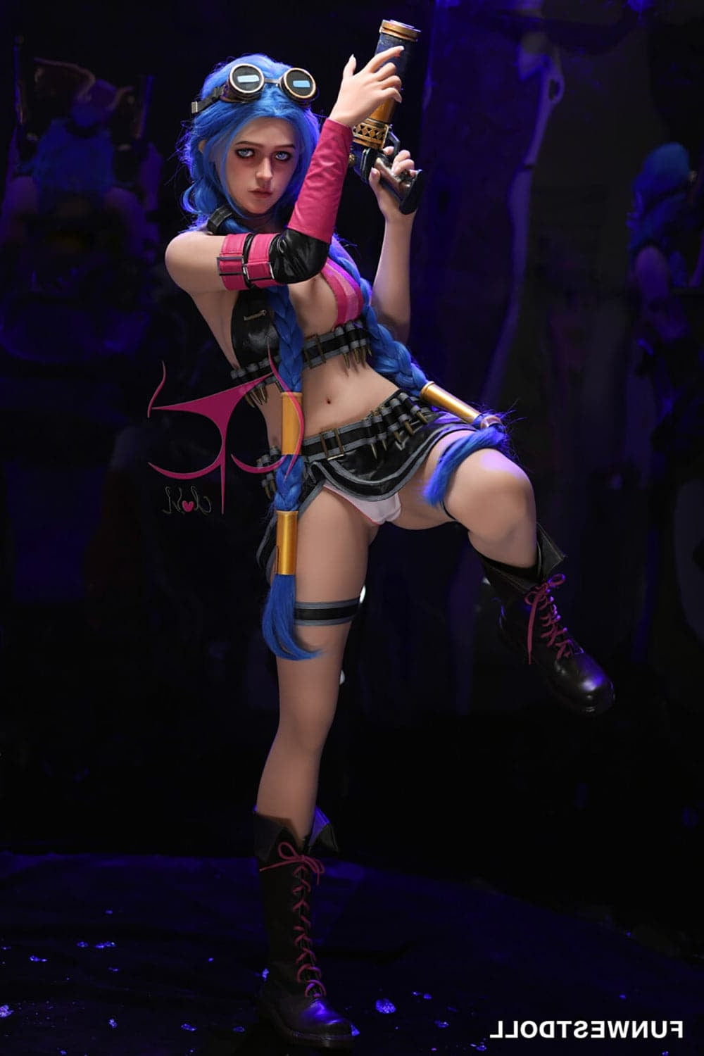 159cm/5ft3 A-Cup Skinny Cosplay Creampie TPE Sex Doll Funwest