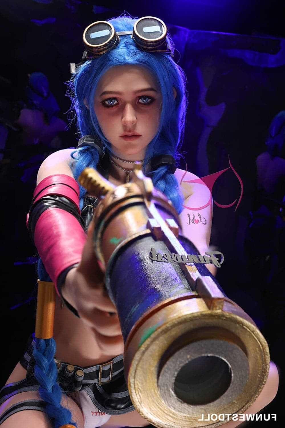 159cm/5ft3 A-Cup Skinny Cosplay Creampie TPE Sex Doll Funwest