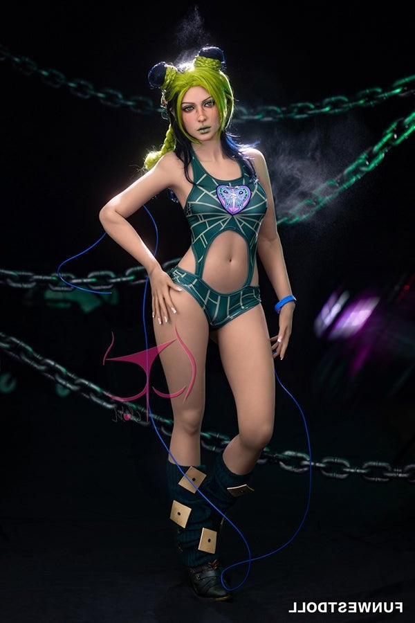 159cm/5ft3 A-cup Anime Cosplay JoJo&#39;s Bizarre Adventure Jolyne Cujoh T Torso TPE Funwest Doll