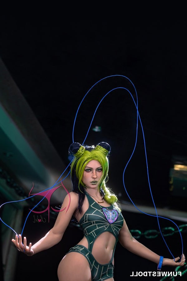 159cm/5ft3 A-cup Anime Cosplay JoJo&#39;s Bizarre Adventure Jolyne Cujoh T Torso TPE Funwest Doll