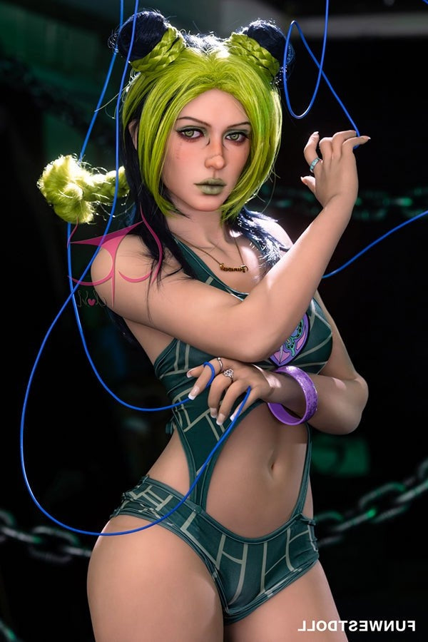 159cm/5ft3 A-cup Anime Cosplay JoJo&#39;s Bizarre Adventure Jolyne Cujoh T Torso TPE Funwest Doll