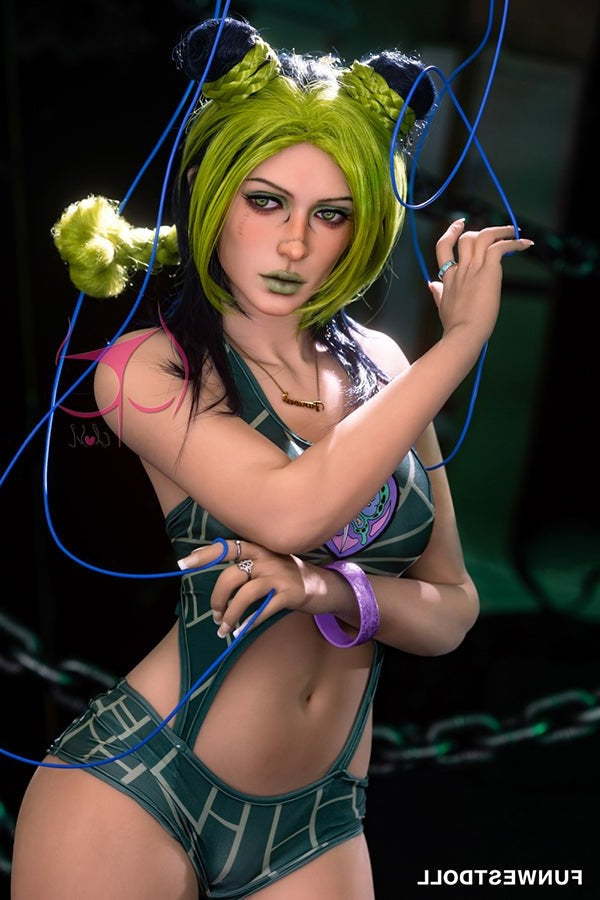 159cm/5ft3 A-cup Anime Cosplay JoJo&#39;s Bizarre Adventure Jolyne Cujoh T Torso TPE Funwest Doll