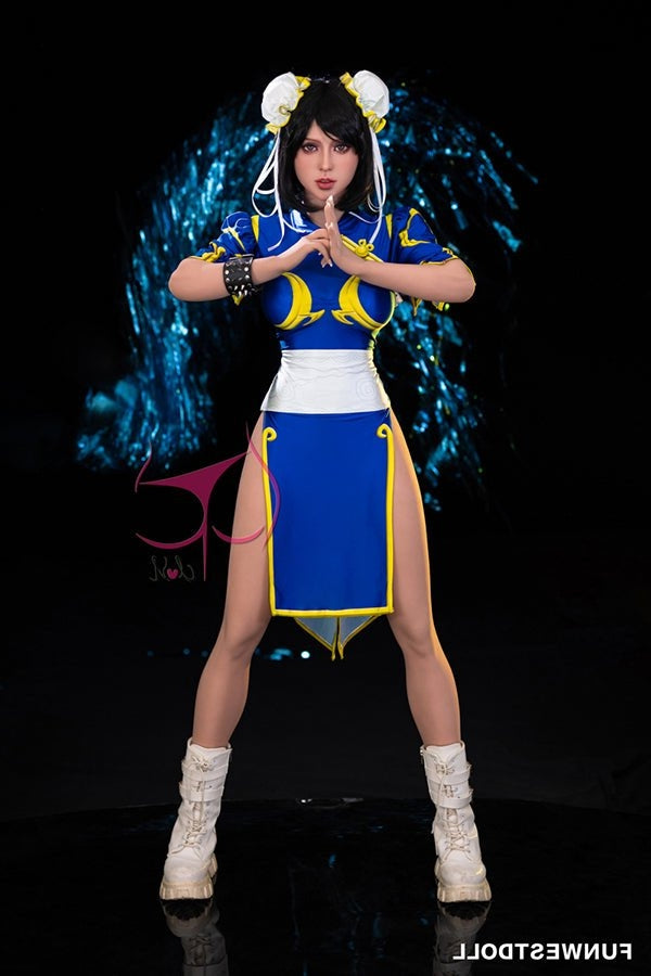 155cm/5ft1 F-cup Cosplay Street Fighter Chun-Li Anime Sex Doll - #032 Torso TPE Funwest