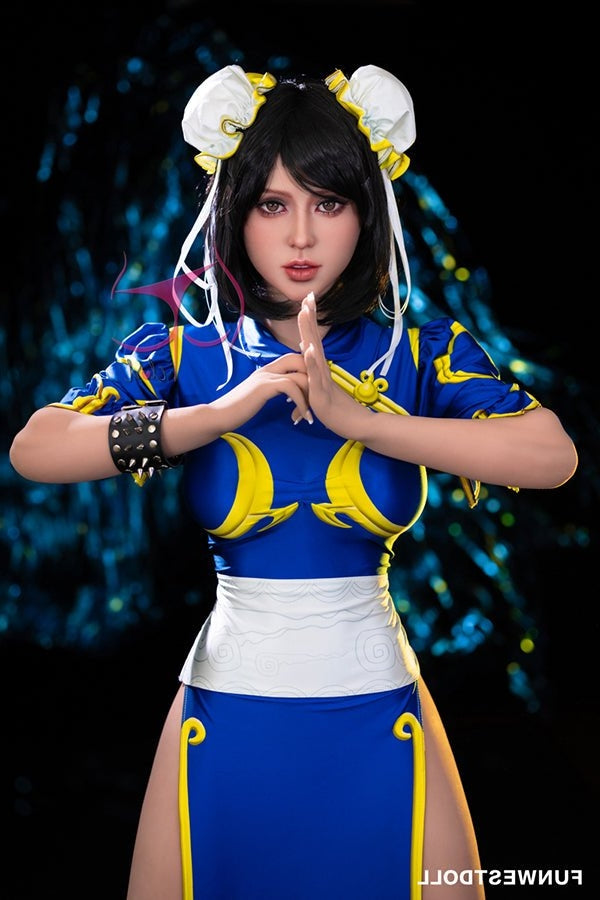 155cm/5ft1 F-cup Cosplay Street Fighter Chun-Li Anime Sex Doll - #032 Torso TPE Funwest