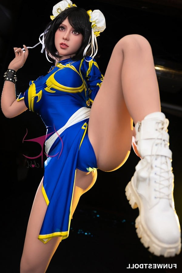 155cm/5ft1 F-cup Cosplay Street Fighter Chun-Li Anime Sex Doll - #032 Torso TPE Funwest