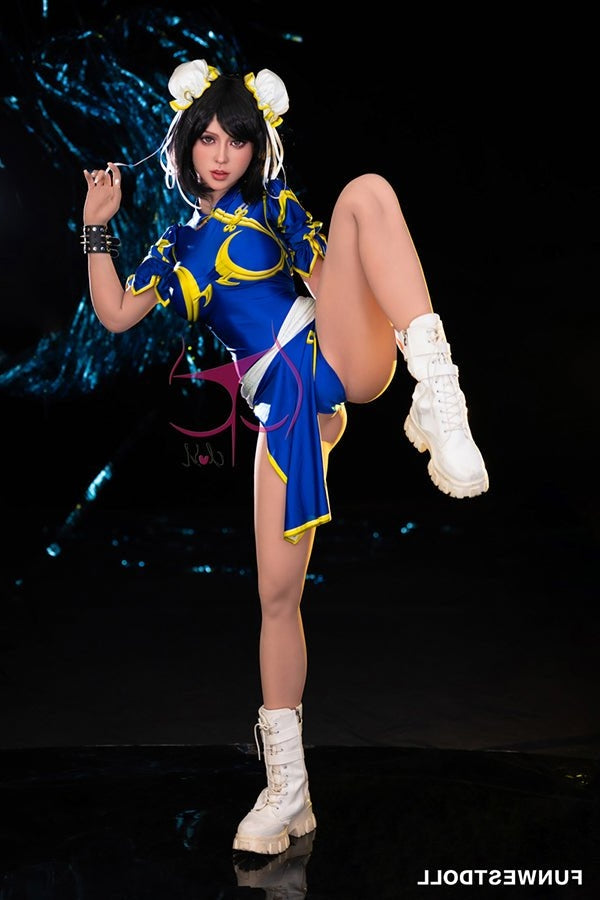 155cm/5ft1 F-cup Cosplay Street Fighter Chun-Li Anime Sex Doll - #032 Torso TPE Funwest