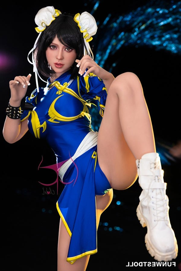 155cm/5ft1 F-cup Cosplay Street Fighter Chun-Li Anime Sex Doll - #032 Torso TPE Funwest
