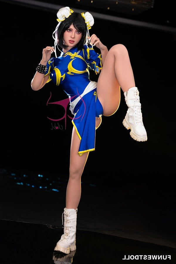 155cm/5ft1 F-cup Cosplay Street Fighter Chun-Li Anime Sex Doll - #032 Torso TPE Funwest