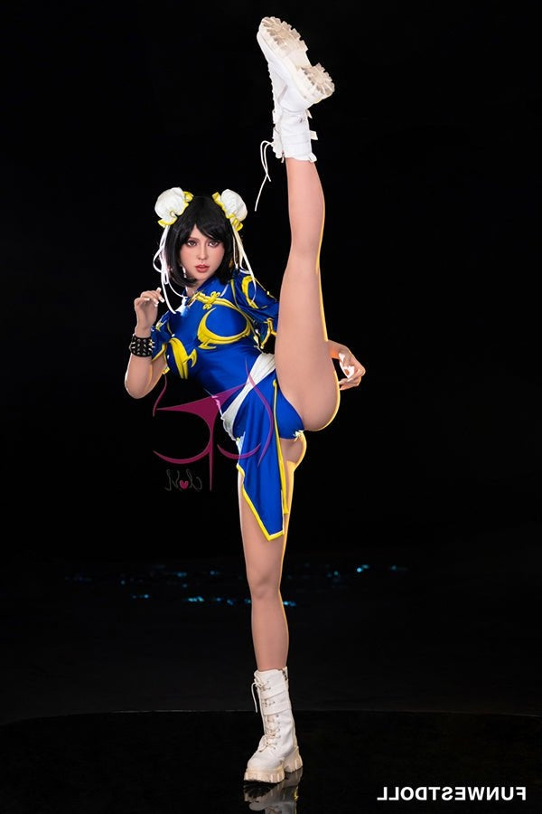 155cm/5ft1 F-cup Cosplay Street Fighter Chun-Li Anime Sex Doll - #032 Torso TPE Funwest