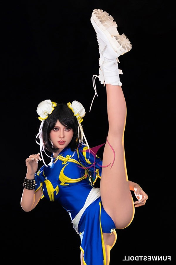 155cm/5ft1 F-cup Cosplay Street Fighter Chun-Li Anime Sex Doll - #032 Torso TPE Funwest
