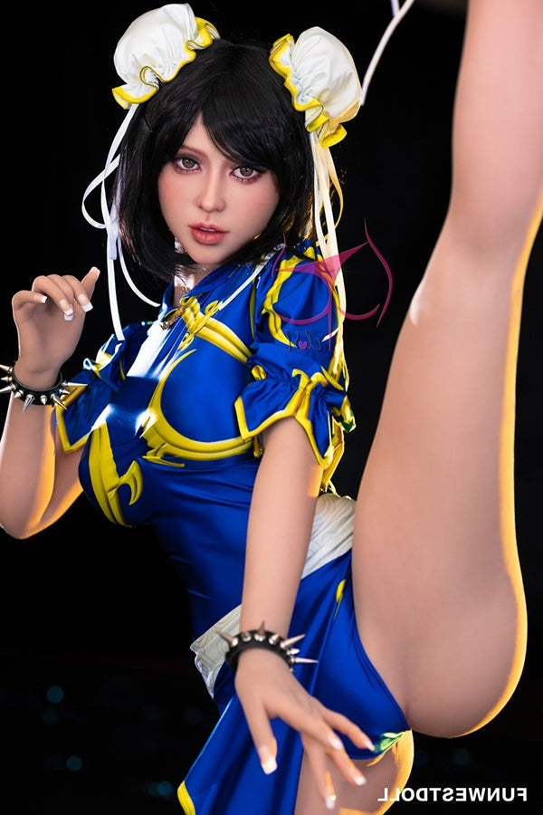 155cm/5ft1 F-cup Cosplay Street Fighter Chun-Li Anime Sex Doll - #032 Torso TPE Funwest