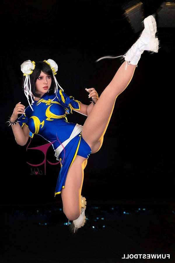 155cm/5ft1 F-cup Cosplay Street Fighter Chun-Li Anime Sex Doll - #032 Torso TPE Funwest