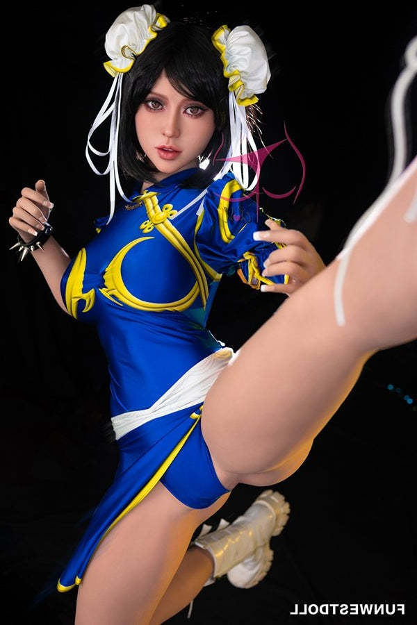 155cm/5ft1 F-cup Cosplay Street Fighter Chun-Li Anime Sex Doll - #032 Torso TPE Funwest